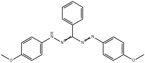 1,5-BIS(4-METHOXYPHENYL)-3-PHENYLFORMAZAN Struktur