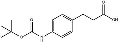 3-(4-TERT-BUTOXYCARBONYLAMINO-PHENYL)-PROPIONIC ACID Struktur