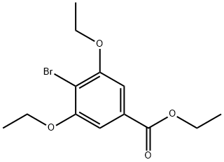 BENZOIC ACID, 4-BROMO-3,5-DIETHOXY-, ETHYL ESTER Struktur