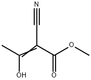 2-Butenoic acid, 2-cyano-3-hydroxy-, methyl ester (9CI) Struktur