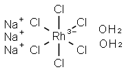 RHODIUM(III) SODIUM CHLORIDE DIHYDRATE Struktur