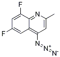 4-azido-6,8-difluoro-2-Methylquinoline Struktur