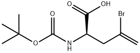 BOC-D-2-AMINO-4-BROMO-4-PENTENOIC ACID Struktur