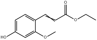 2-Propenoic acid, 3-(4-hydroxy-2-Methoxyphenyl)-, ethyl ester Struktur