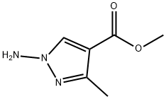 1H-Pyrazole-4-carboxylicacid,1-amino-3-methyl-,methylester(9CI) Struktur