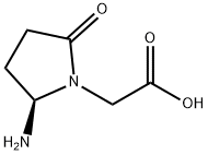 1-Pyrrolidineaceticacid,2-amino-5-oxo-,(R)-(9CI) Struktur