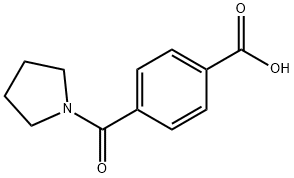 4-(1-PYRROLIDINYLCARBONYL)-,BENZOIC ACID Struktur