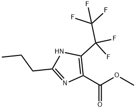 METHYL 5-PENTAFLUOROETHYL-2-PROPYLIMIDAZOLE-4-CARBOXYLATE Struktur