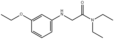 N,N-Diethyl-2-(o-phenetidino)acetamide Struktur