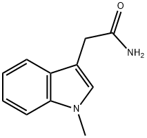 1-METHYLINDOLE-3-ACETAMIDE Struktur