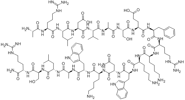 H-ALA-ARG-LEU-ASP-VAL-ALA-SER-GLU-PHE-ARG-LYS-LYS-TRP-ASN-LYS-TRP-ALA-LEU-SER-ARG-NH2