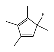 POTASSIUM TETRAMETHYLCYCLOPENTADIENIDE Struktur