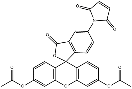 5-MALEIMIDOFLUORESCEIN DIACETATE Struktur