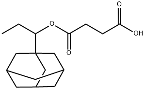 Succinic acid hydrogen 1-[1-(1-adamantyl)propyl] ester Struktur