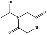 2,5-Piperazinedione,1-(1-hydroxyethyl)-(9CI) Struktur