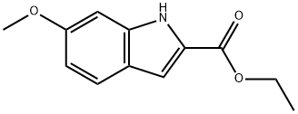 6-Methoxy-1H-indole-2-carboxylic acid ethyl ester Struktur