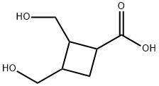 Cyclobutanecarboxylic acid, 2,3-bis(hydroxymethyl)- (9CI) Struktur