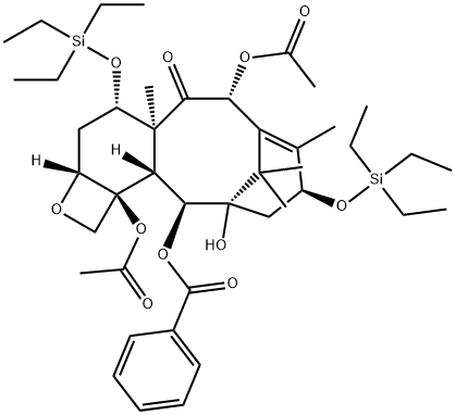 7,13-Bis-O-(triethylsilyl) Baccatin III, 150541-99-4, 結(jié)構(gòu)式