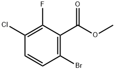 methyl 6-bromo-3-chloro-2-fluorobenzoate Struktur