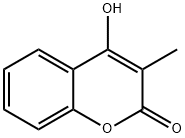 4-HYDROXY-3-METHYL-CHROMEN-2-ONE Struktur