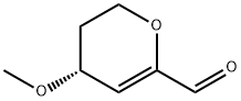 2H-Pyran-6-carboxaldehyde, 3,4-dihydro-4-methoxy-, (R)- (9CI) Struktur