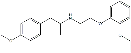 N-(2-(2-Ethoxyphenoxy)ethyl)-1-(4-methoxyphenyl)propan-2-amine Struktur