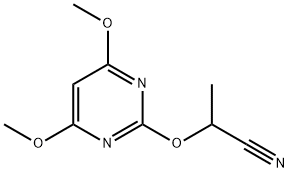 Propanenitrile, 2-[(4,6-dimethoxy-2-pyrimidinyl)oxy]- (9CI) Struktur