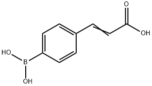 4-(2-羧基乙烯)苯硼酸, 151169-68-5, 結(jié)構(gòu)式