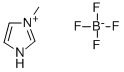 1-METHYLIMIDAZOLIUM TETRAFLUOROBORATE Struktur