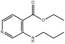 4-Pyridinecarboxylicacid,3-(propylamino)-,ethylester(9CI) Struktur