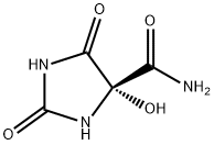 4-Imidazolidinecarboxamide,4-hydroxy-2,5-dioxo-,(S)-(9CI) Struktur