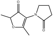 2-Pyrrolidinone,  1-(4,5-dihydro-2,5-dimethyl-4-oxo-3-furanyl)- Struktur