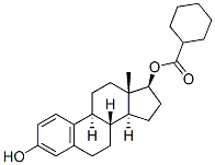 estra-1,3,5(10)-triene-3,17beta-diol 17-cyclohexanecarboxylate  Struktur