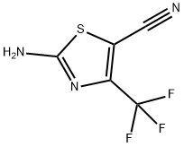 2-aMino-4-(trifluoroMethyl)thiazole-5-carbonitrile Struktur