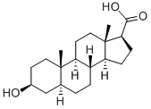 3-BETA-HYDROXY-5-ALPHA-ANDROSTANE-17-BETA-CARBOXYLIC ACID Struktur