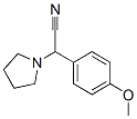 2-(4-methoxyphenyl)-2-pyrrolidin-1-ylacetonitrile  Struktur