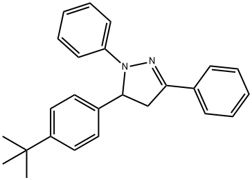 5-(4-BUTYLPHENYL)-1,3-PHENYLPYRAZOLINE Struktur