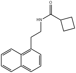 N-(2-(1-naphthalenyl)ethyl)cyclobutanecarboxamide Struktur