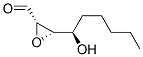 (2S,3S)-3-[(1R)-1-hydroxyhexyl]oxirane-2-carbaldehyde Struktur