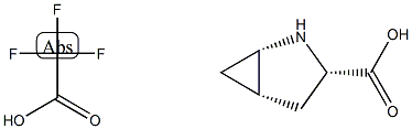 (1S,3S,5S)-2-Azabicyclo[3.1.0]hexane-3-carboxylic acid trifluoro acetate Struktur