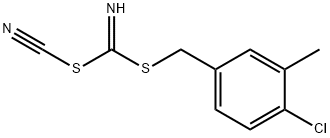 (4-CHLORO-3-METHYLPHENYL) METHYL CYANOCARBONIMIDODITHIOATE Struktur