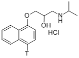 DL-PROPRANOLOL-[4-3H] HYDROCHLORIDE Struktur