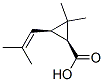 cis-chrysanthemic acid Struktur