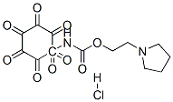 2-pyrrolidin-1-ylethyl N-(3-heptoxyphenyl)carbamate hydrochloride Struktur