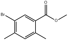 BENZOIC ACID, 5-BROMO-2,4-DIMETHYL-, METHYL ESTER Structure