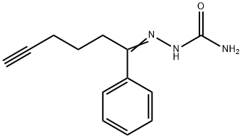 5-Hexynophenone, semicarbazone Struktur