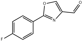 2-(4-FLUORO-PHENYL)-OXAZOLE-4-CARBALDEHYDE Struktur