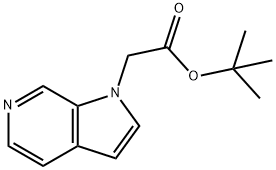 Pyrrolo[2,3-c]pyridin-1-yl-acetic acid tert-butyl ester Struktur