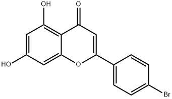 2-(4-BROMOPHENYL)-5,7-DIHYDROXY-4H-CHROMEN-4-ONE Struktur