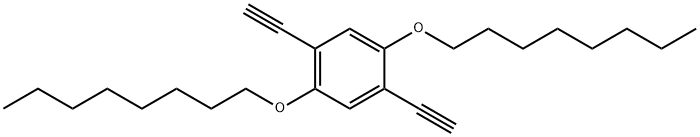 Benzene, 1,4-diethynyl-2,5-bis(octyloxy)- Struktur